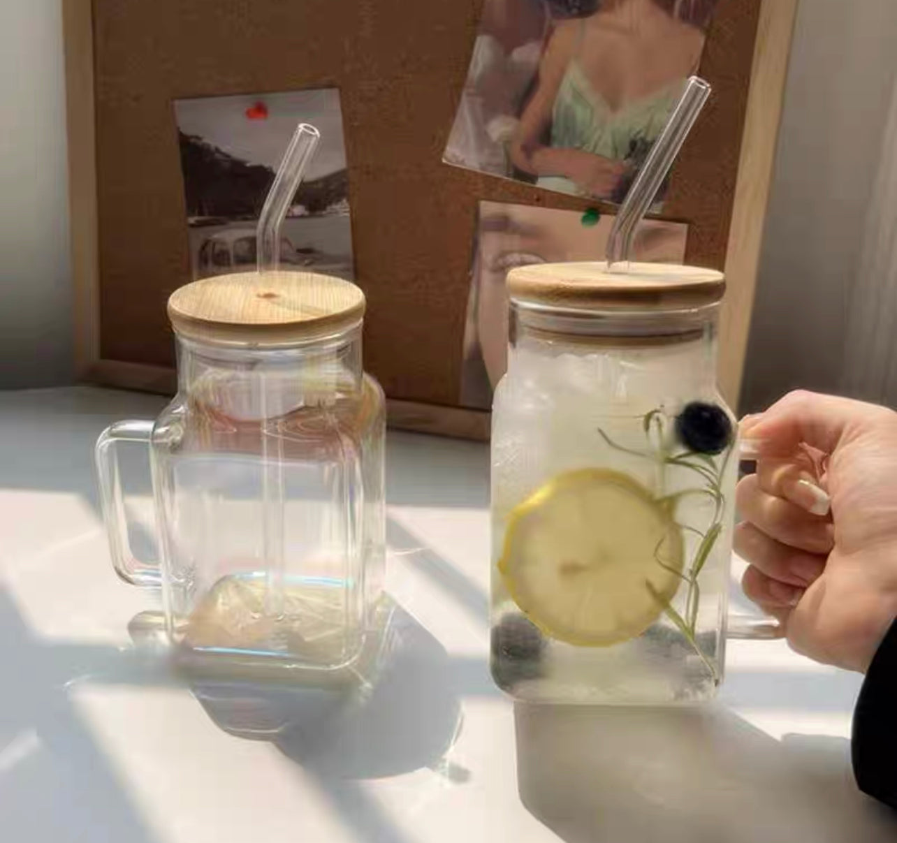Jar Glass Tumbler 600 ML