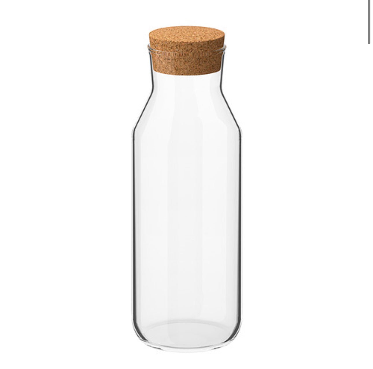 IKEA Glass Bottle w/ Cork Lid