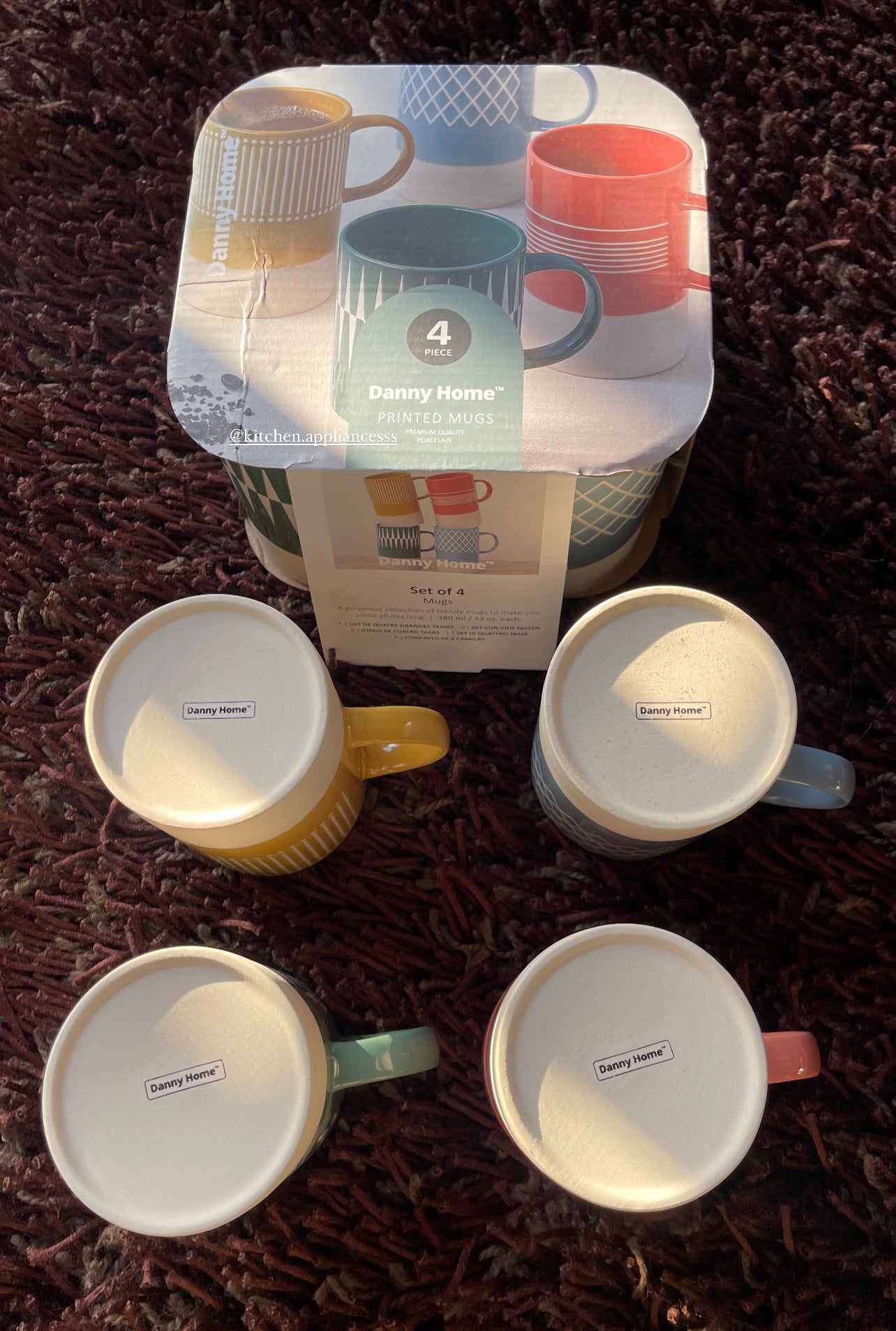 DANNY HOME SET OF 4 MUGS