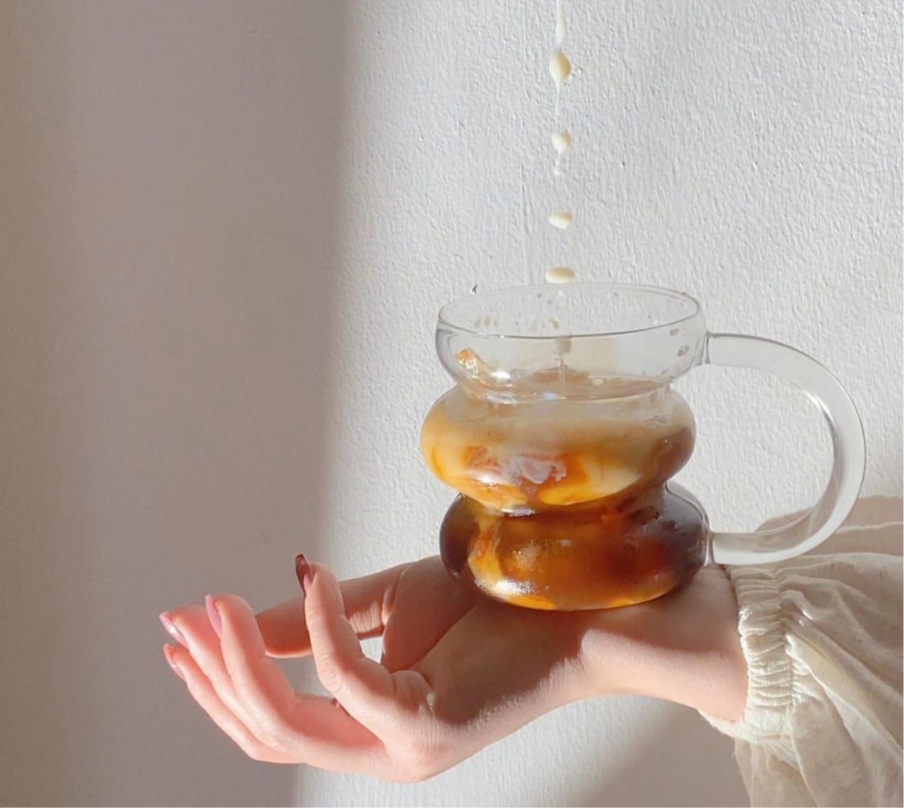 450 ML Borosilicate Layers Aesthetic Coffee Mug ✨