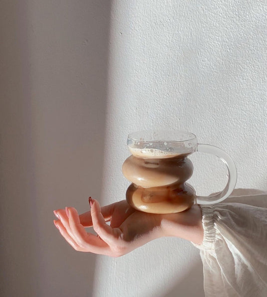 450 ML Borosilicate Layers Aesthetic Coffee Mug ✨