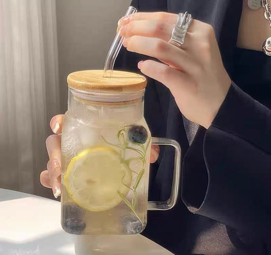 Jar Glass Tumbler 600 ML